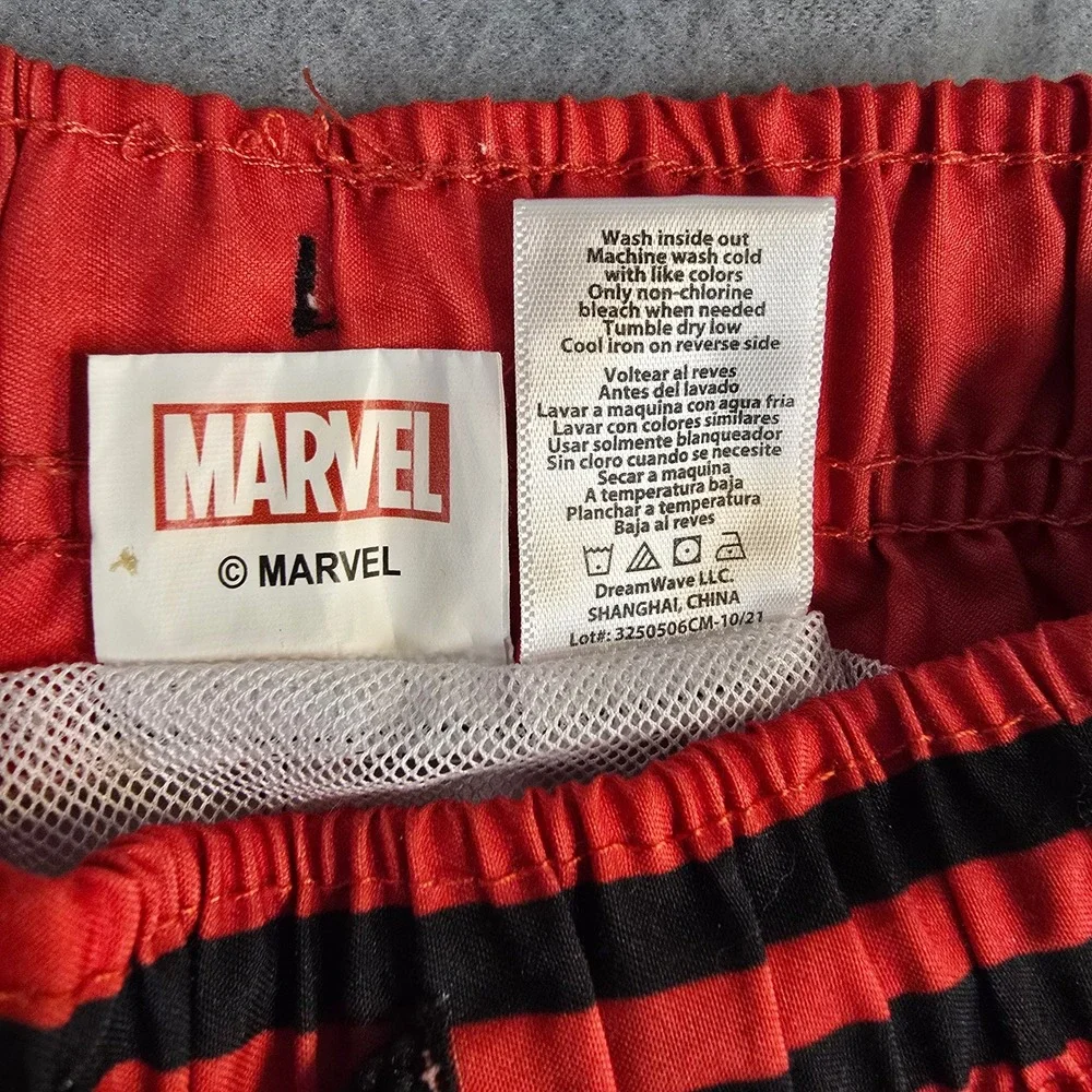 Marvel Spider-Man Boys Swim Trunks Size 7 Black Red‎ Mesh Lined Board Shorts